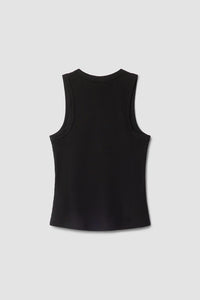 TOP TANK MUJER HEART NEGRO