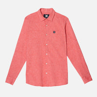 CORAL LINEN SHIRT