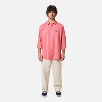 CORAL LINEN SHIRT