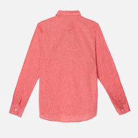 CORAL LINEN SHIRT