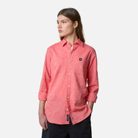CORAL LINEN SHIRT