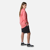 CORAL LINEN SHIRT