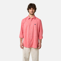 CORAL LINEN SHIRT