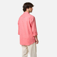 CORAL LINEN SHIRT