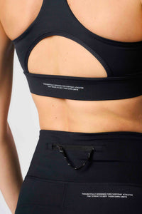 DEEP BLACK ACTIVE WOMAN TOP