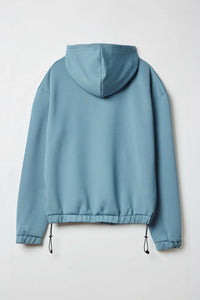 SUDADERA CON CAPUCHA TECH LIGHT BLUE