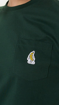 CAMISETA POCKET BANANA VERDE