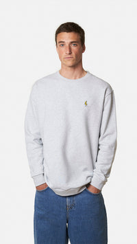 SUDADERA BANANA LIGHT GREY MELANGE