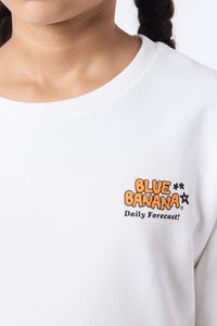 SUDADERA KIDS FORECAST BLANCO ROTO