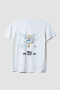 WHITE RED BULL TEE