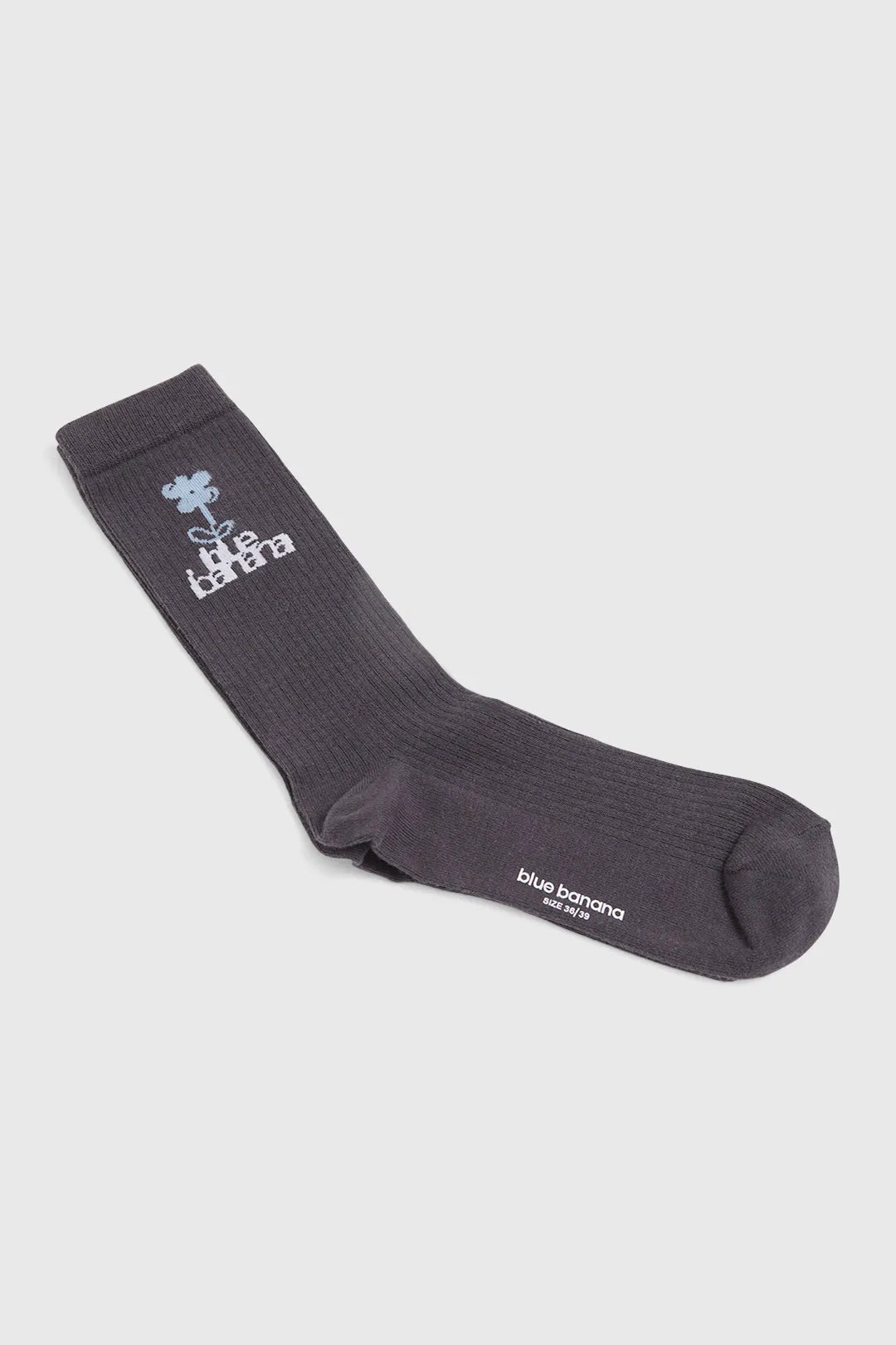 ANTHRACITE FLOWER SOCKS