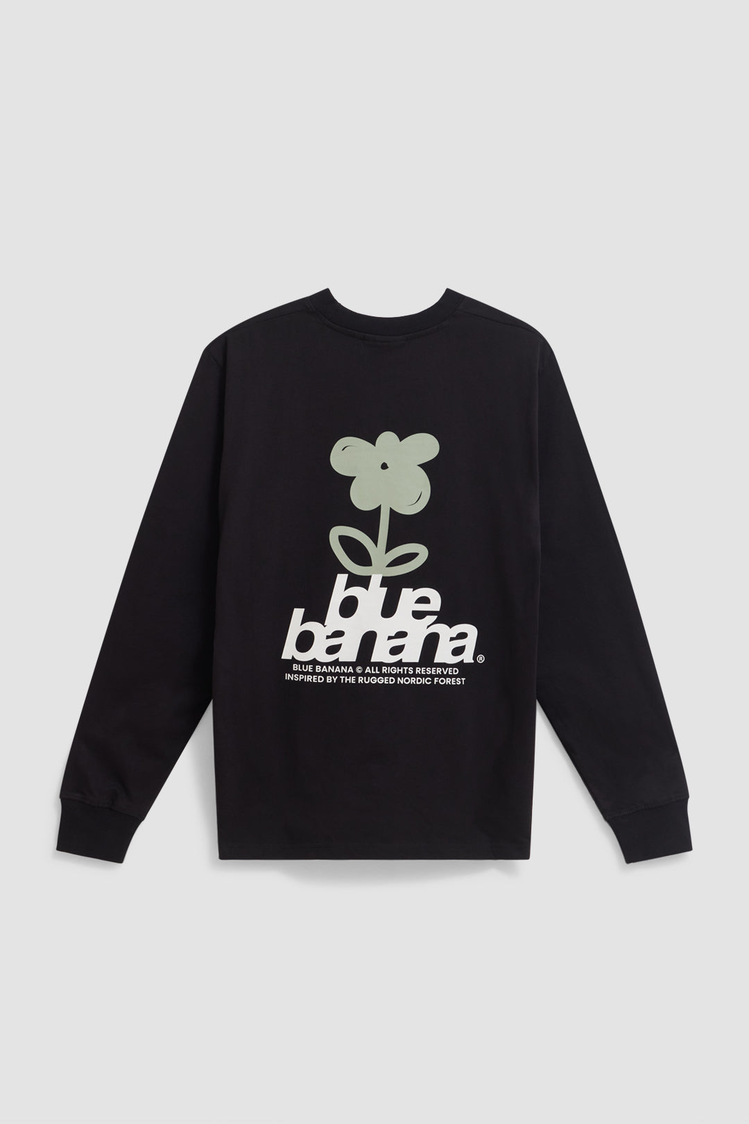 BLACK FLOWER LS TEE