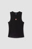 TOP TANK MUJER HEART NEGRO