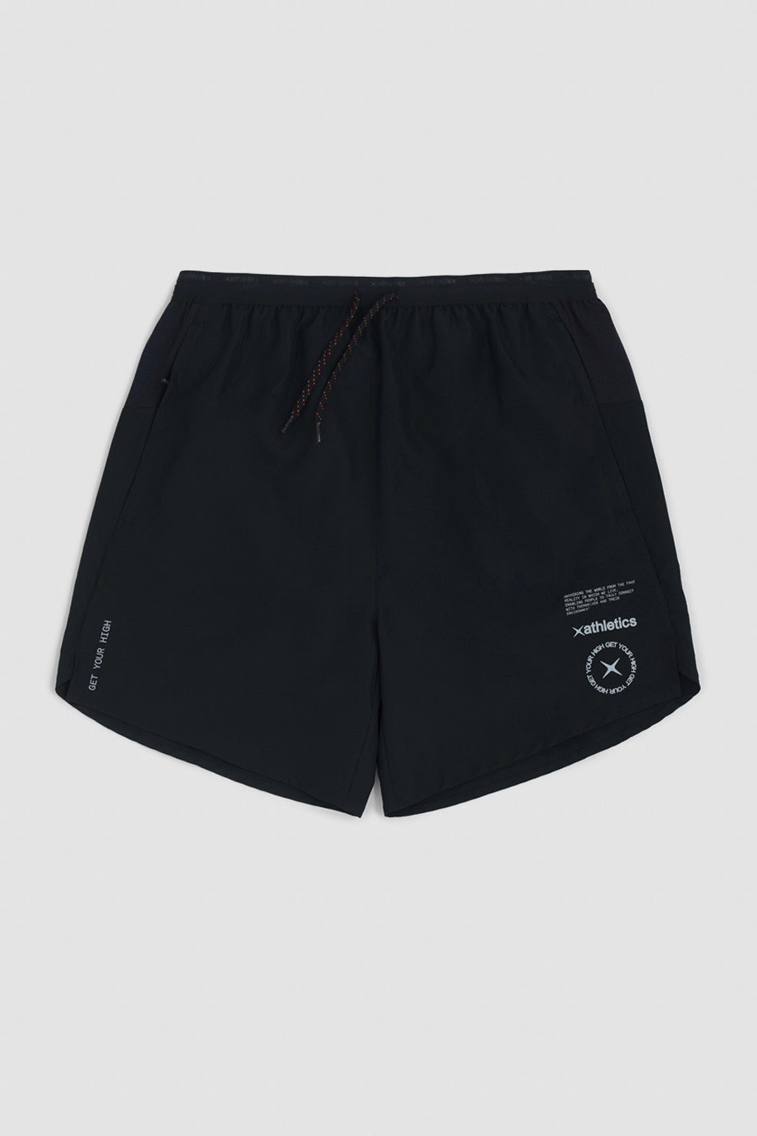 BLACK TRAIN SHORTS