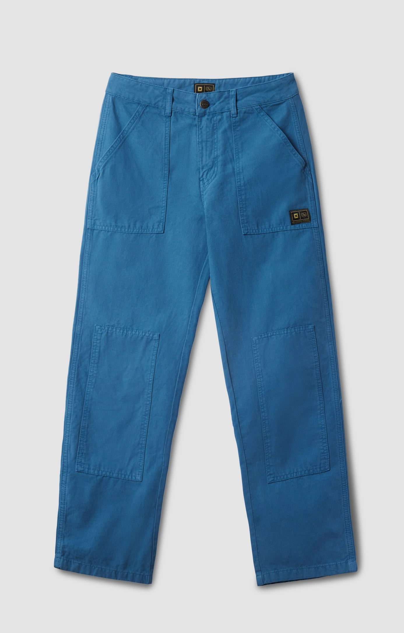 BLUE CRD PATCHED STRAIGHT PANT