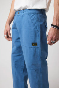 BLUE CRD PATCHED STRAIGHT PANT