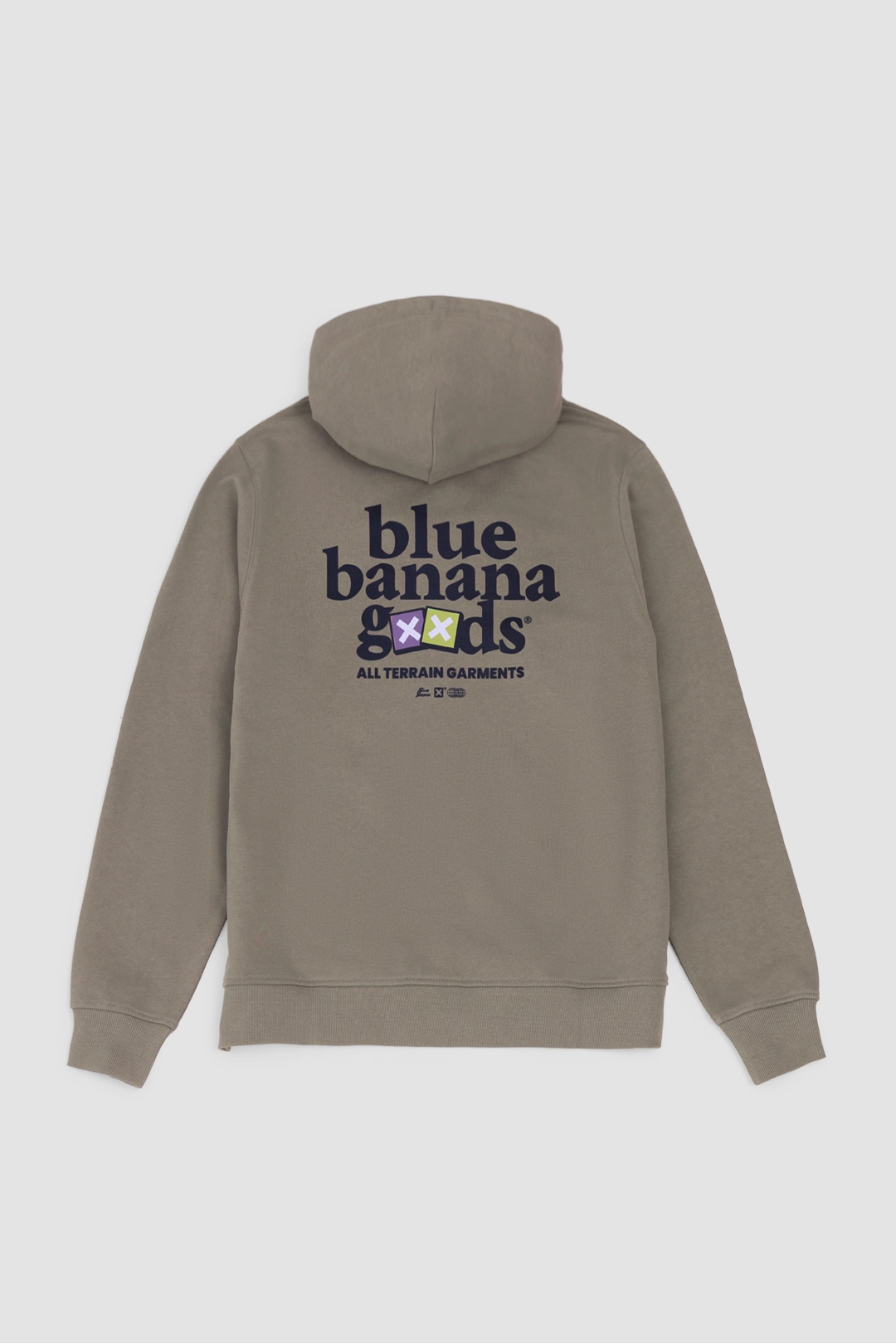 OLIVE GREEN GOODS FULL ZIP HOODIE