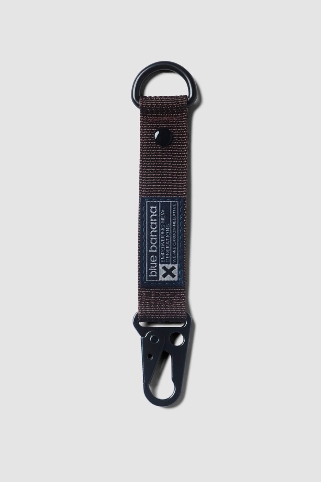 BROWN LOGO KEYCHAIN