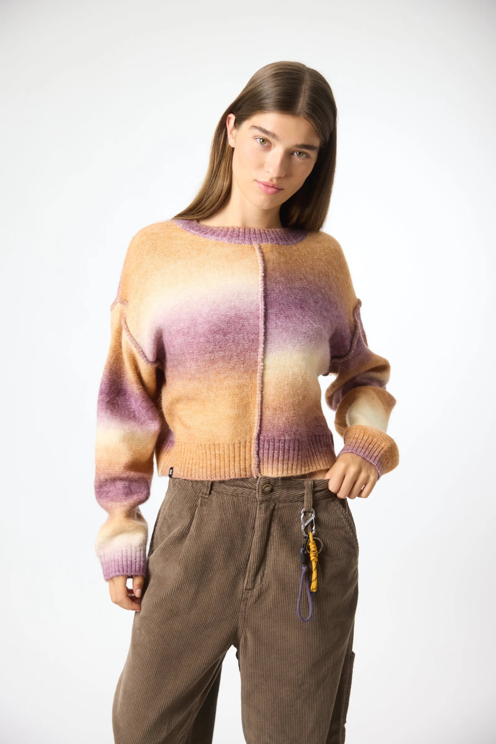 BROWN MIMI WOMAN STRAIGHT PANT