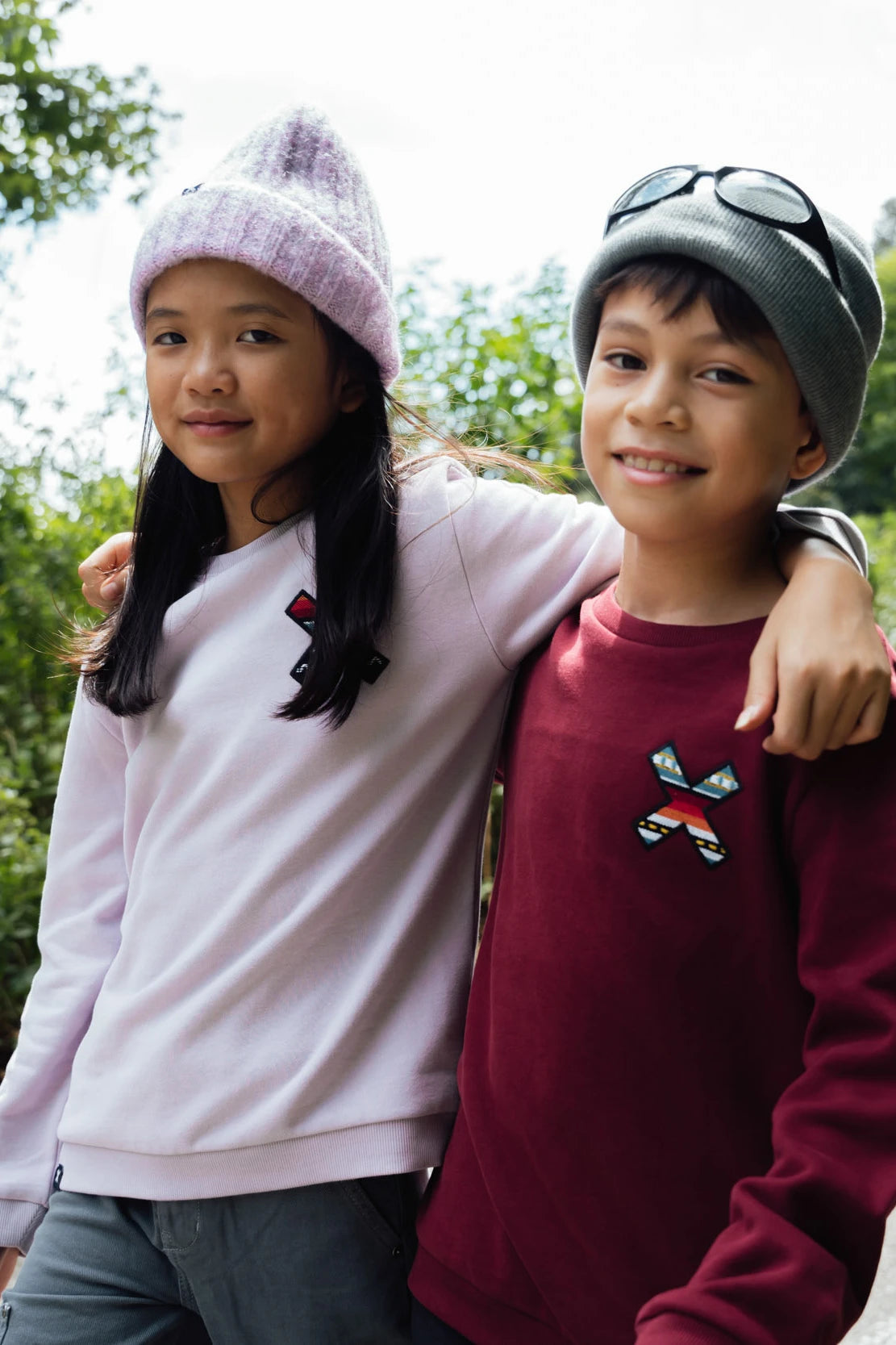 BURGUNDY CLASSIC KIDS CREW