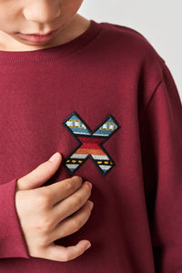 SUDADERA KIDS CLASSIC BURGUNDY