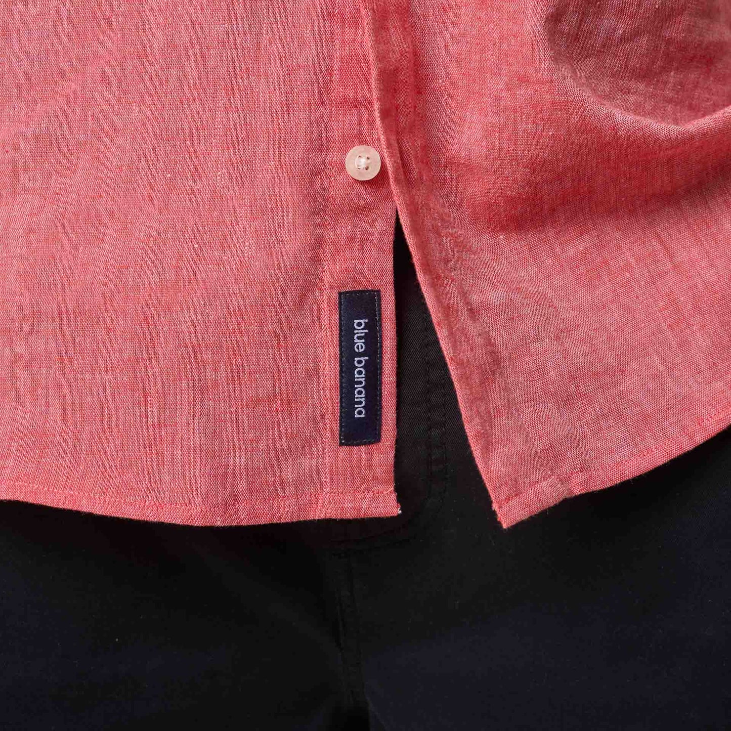 CAMISA DE LINO CORAL