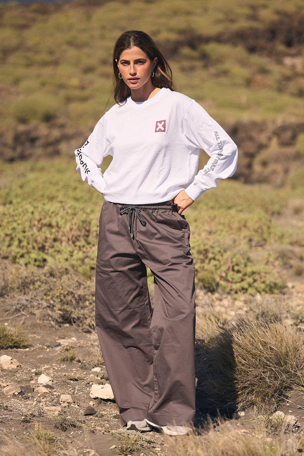 WHITE CORE LS TEE