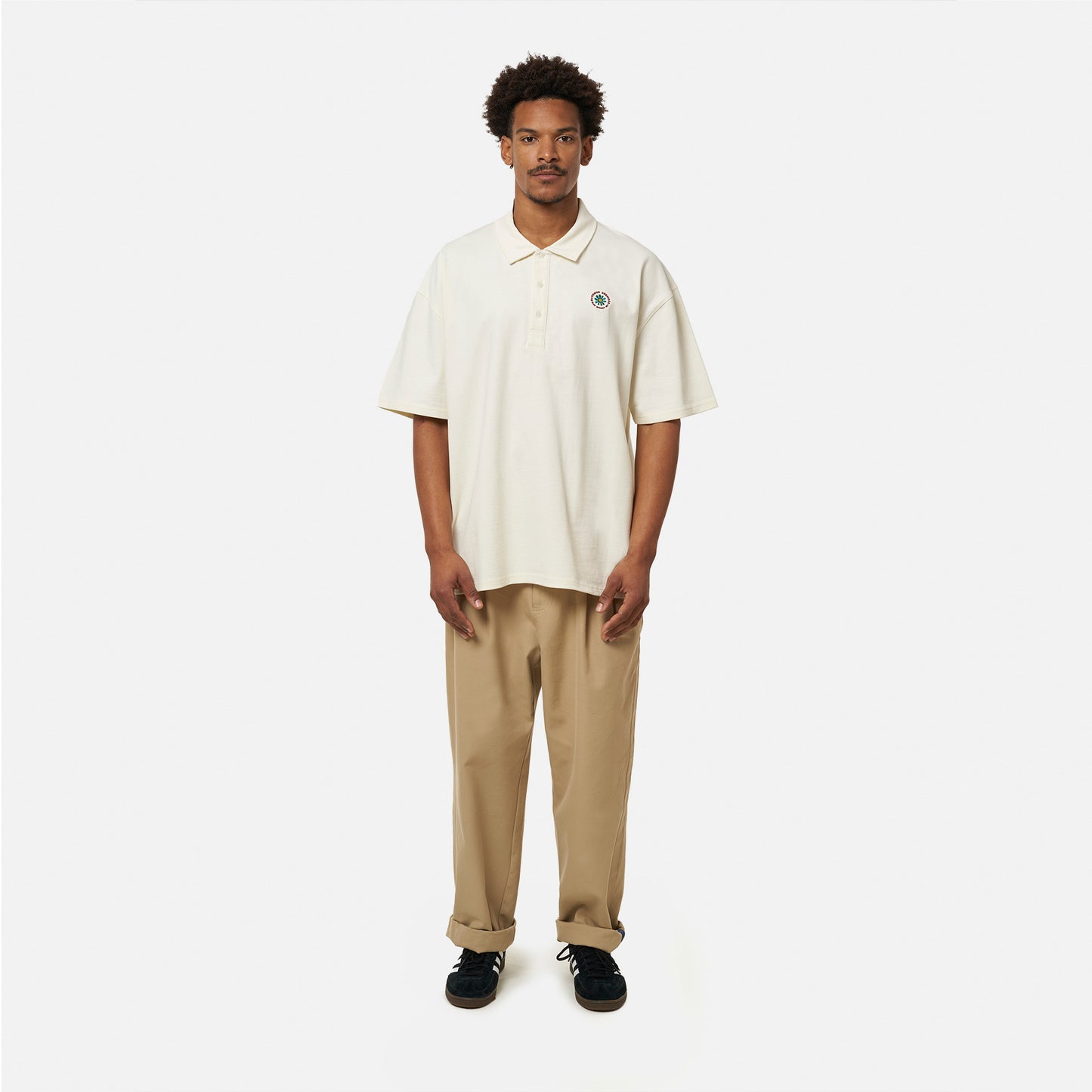 CREAM OVERSIZE POLO