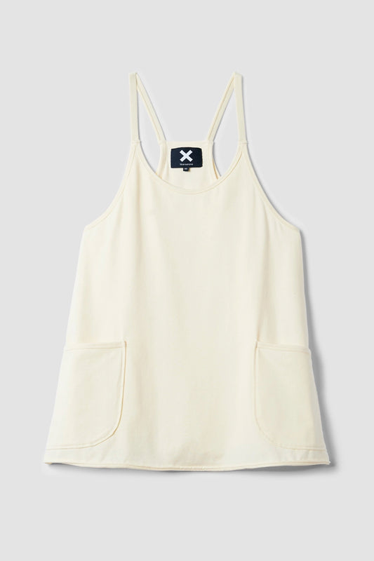 VESTIDO CORTO MUJER POPPY CREMA