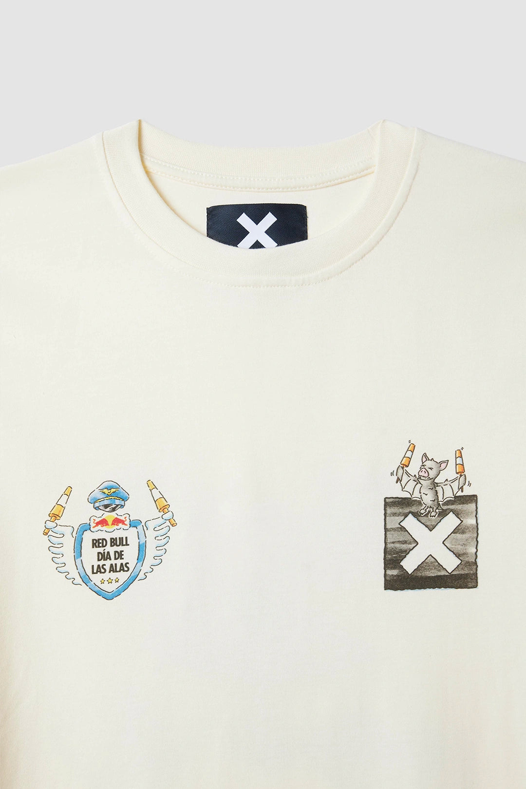 CREAM RED BULL TEE