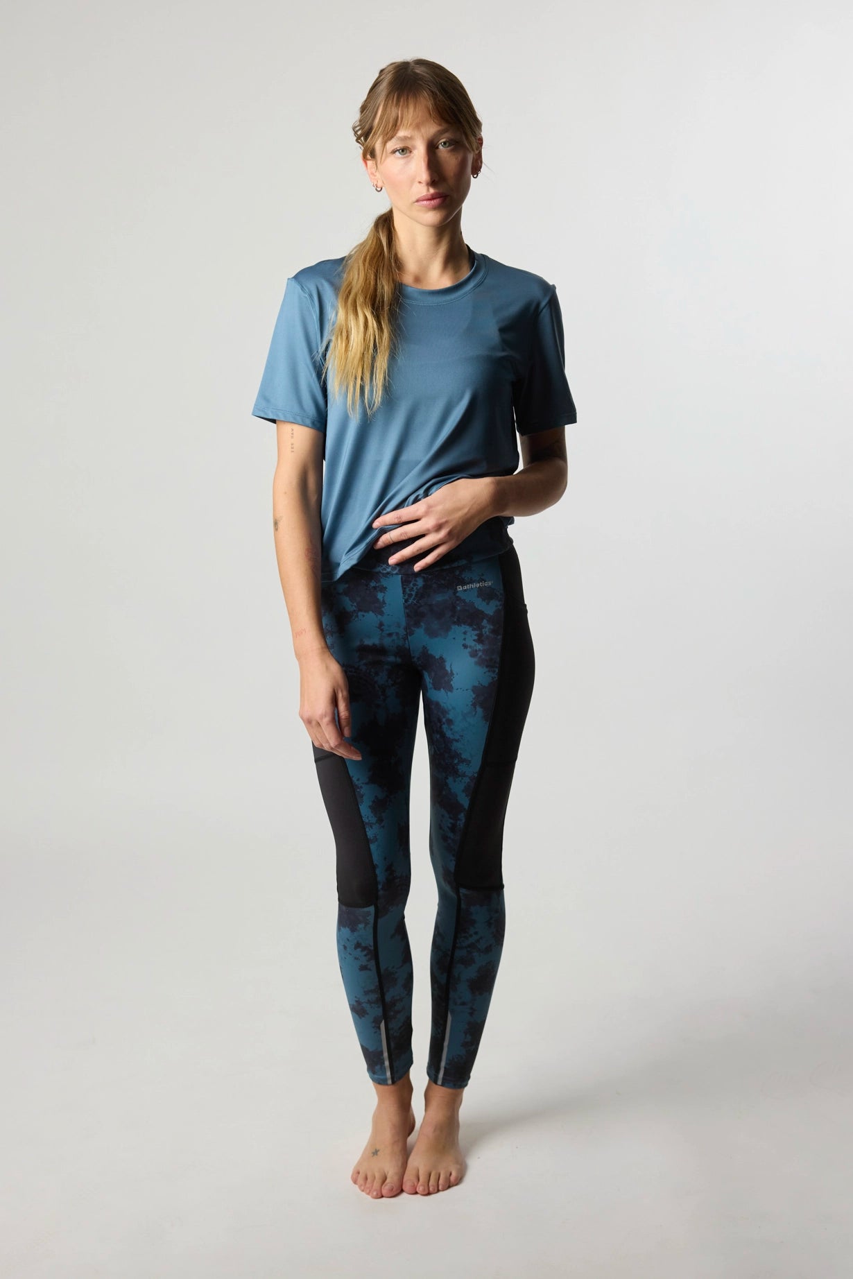 DARK BLUE WOMEN'S ACTIVE LEGGINGS