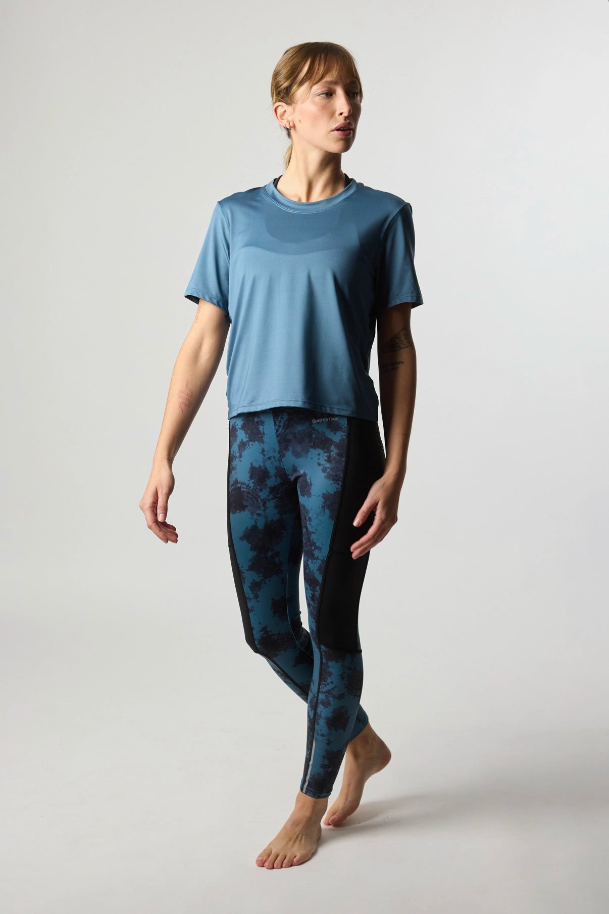 DARK BLUE WOMEN'S TRAIN T-SHIRT
