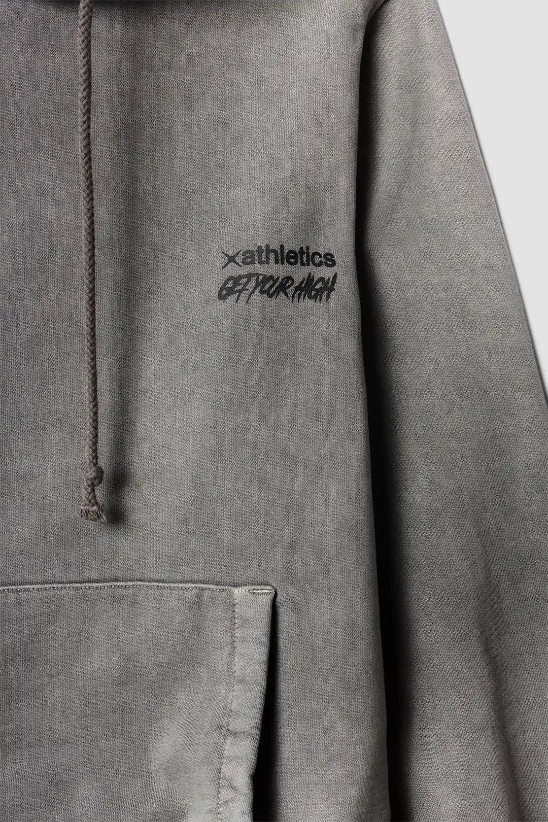 DARK GREY TRAIN WASHED HOODIE