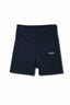 DEEP BLACK WOMEN'S ACTIVE SHORT LEGGINGS