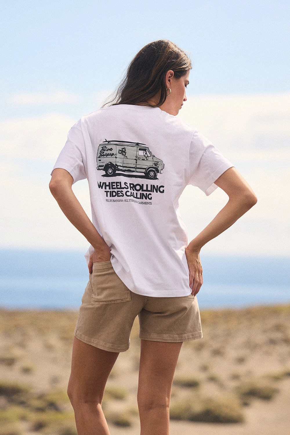 WHITE DRIVE TEE
