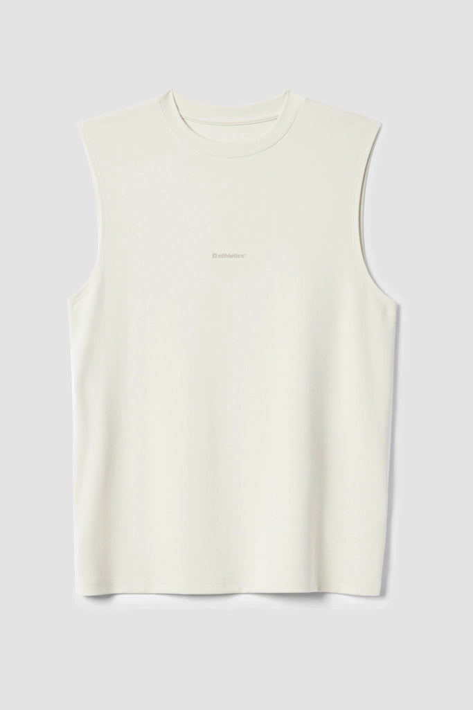 DUSTY CREAM ACTIVE SLEEVELESS TEE