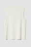 DUSTY CREAM ACTIVE SLEEVELESS TEE