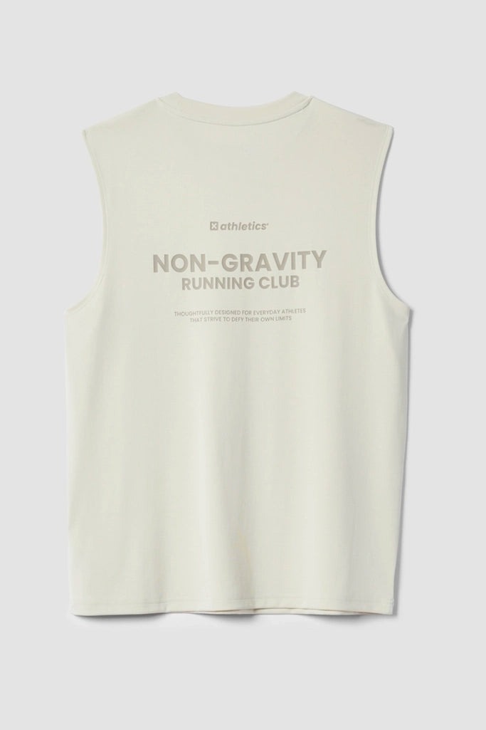 DUSTY CREAM ACTIVE SLEEVELESS TEE