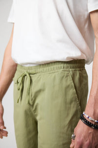 GREEN CRD SHORTS