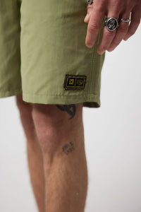 GREEN CRD SHORTS