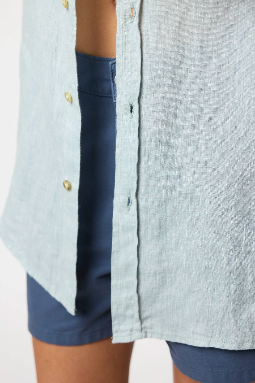 CAMISA DE LINO VERDE