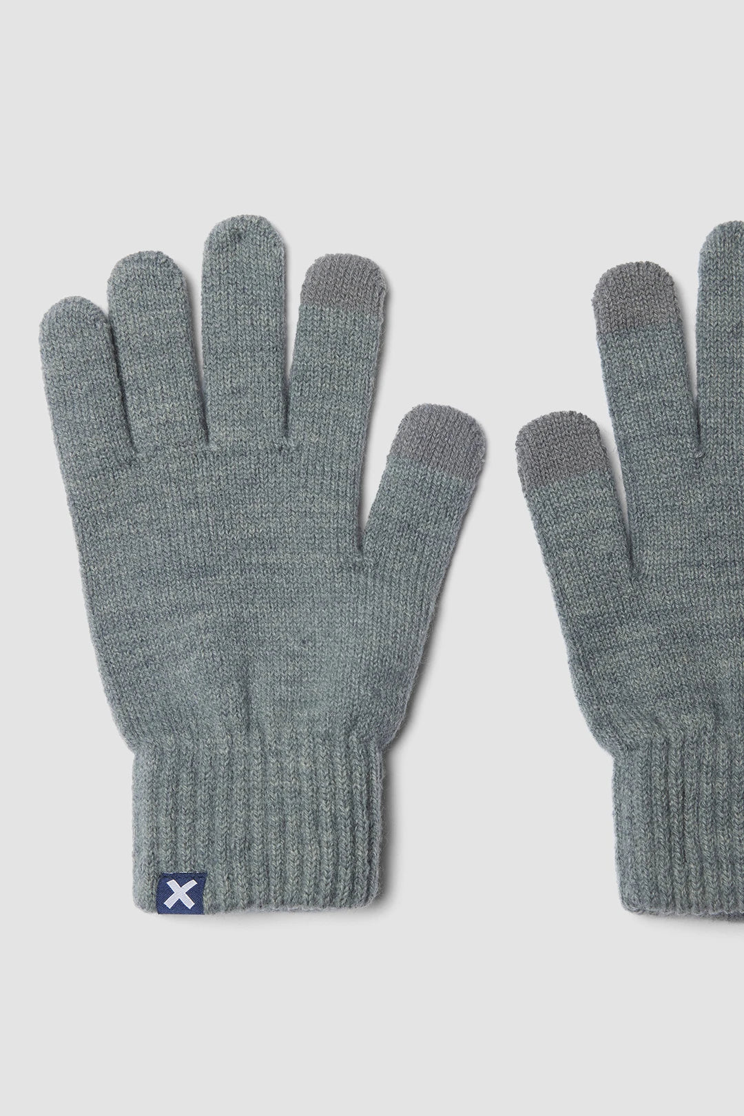 GREY MELANGE ICONIC GLOVES