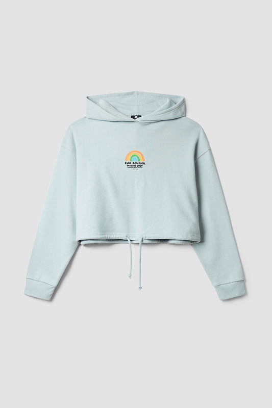 SUDADERA CON CAPUCHA MUJER RAINBOW ICE BLUE