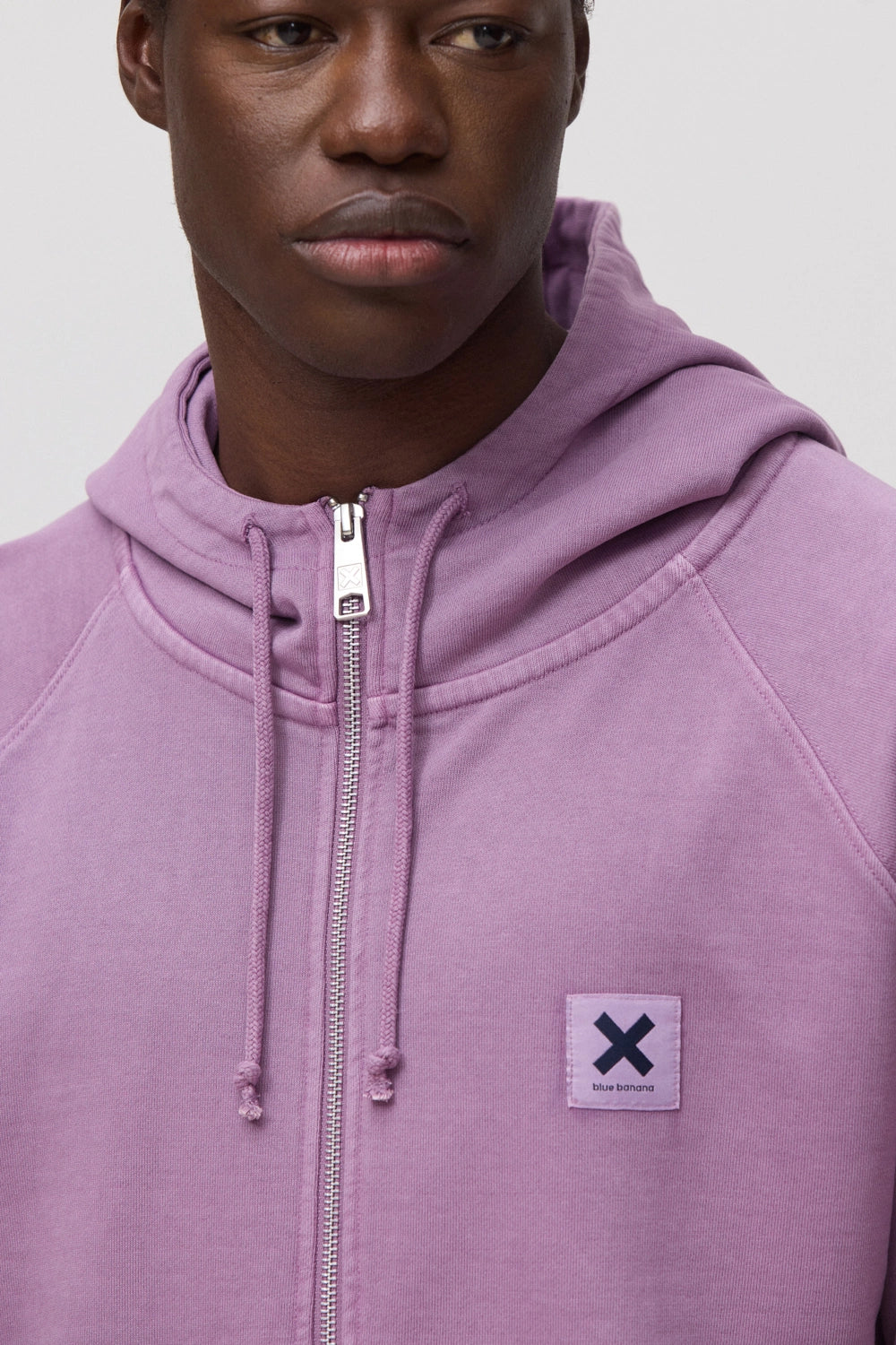 LIGHT PURPLE ICONIC FULL ZIP HOODIE
