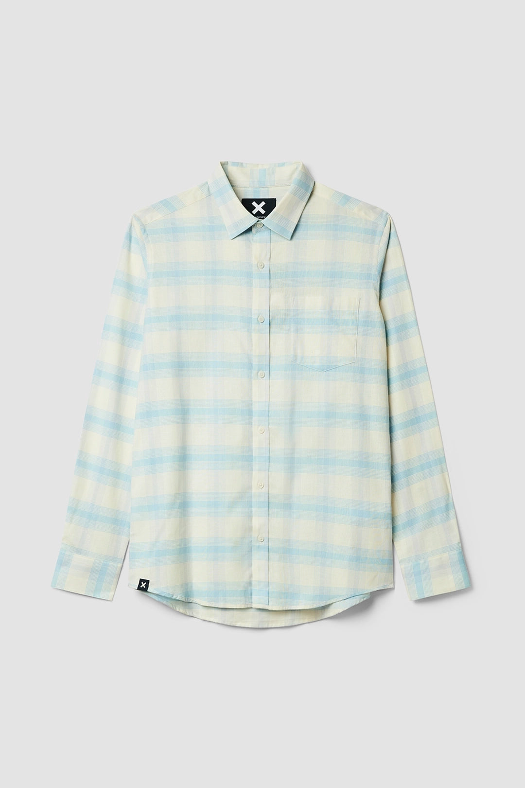 INDIGO BLUE SUMMER PLAID SHIRT