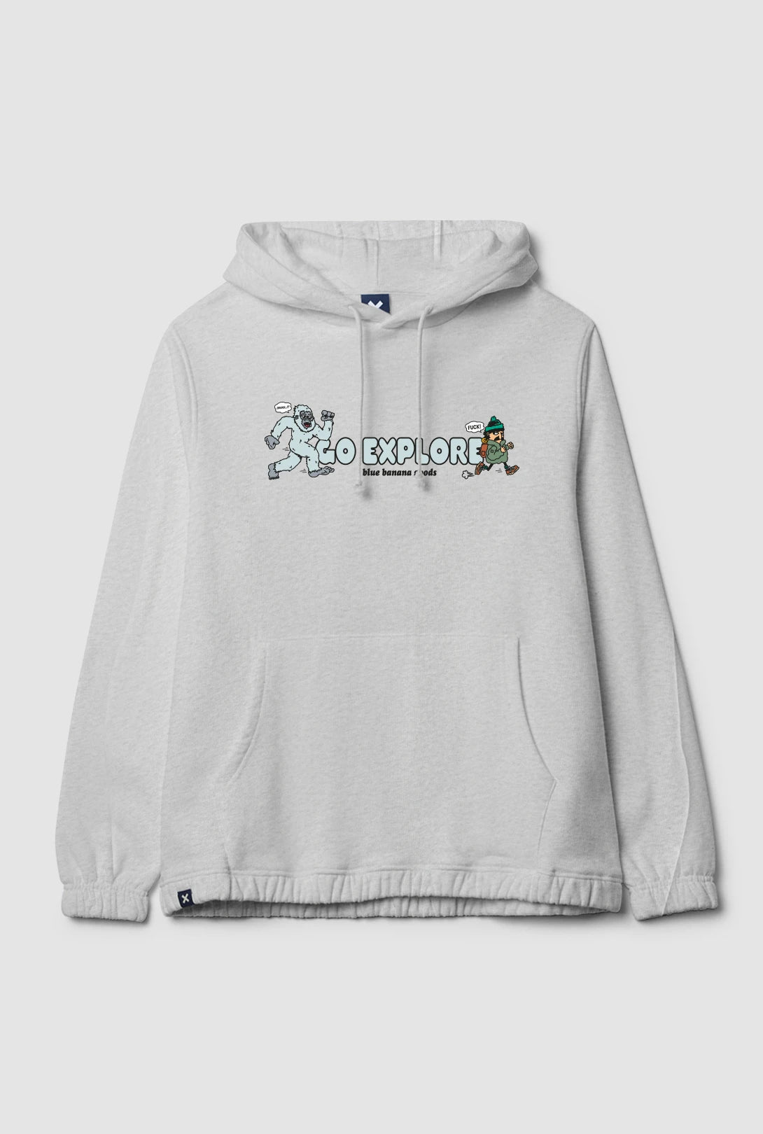 LIGHT GREY MELANGE CHASE HOODIE