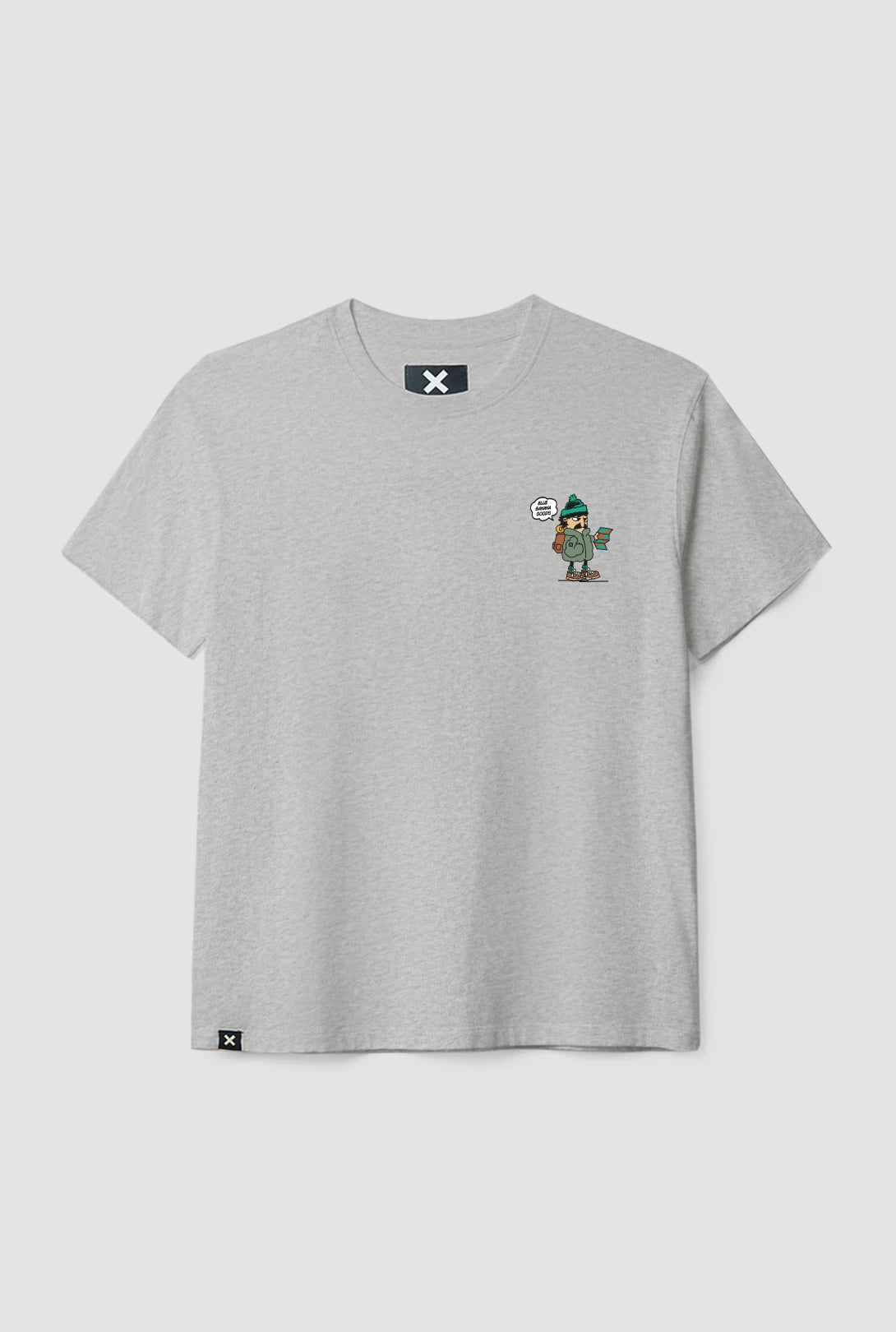 LIGHT GREY MELANGE CHASE TEE