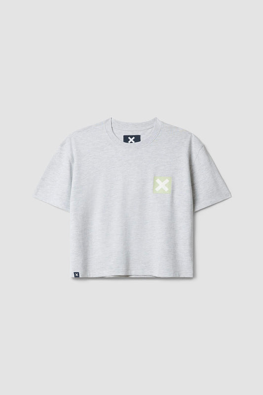 LIGHT GREY MELANGE NATURE WOMAN TEE