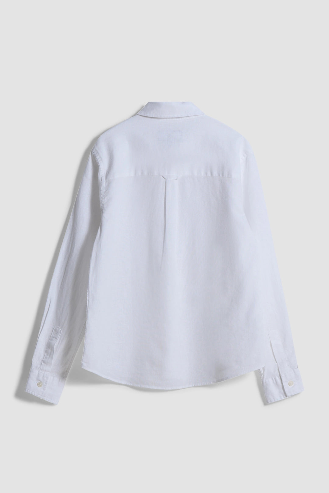 WHITE LINEN KIDS SHIRT
