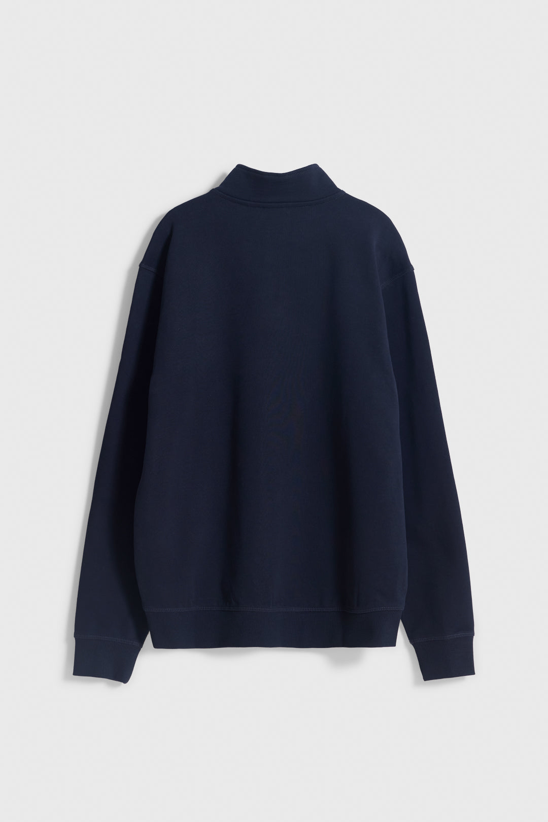 NAVY LOGO HALF ZIP CREW